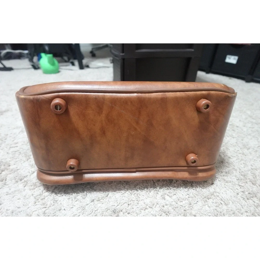 VINTAGE ‎ Encore by Airway Leather Suitcase Carry On travel luggage 15.5 Inches